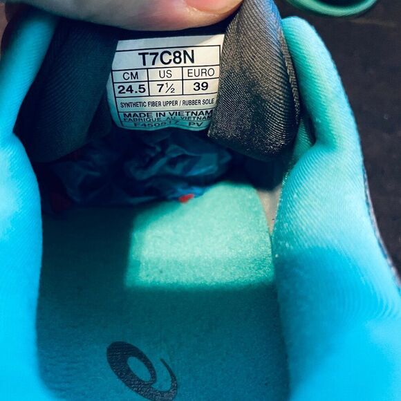 Asics GEL-Nimbus 19 Lite-Show T7C8N-9590 Women's 7.5 Running Dark Grey/Green - Picture 7 of 8